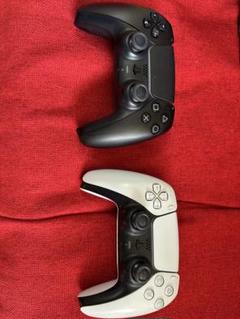 PS5 DualSense コントローラー 黒白セットジャンク品
