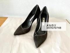 極美品 DIANA エナメルブラック オープントゥ ハイヒール 24サイズ DIANA エナメルブラックハイヒール