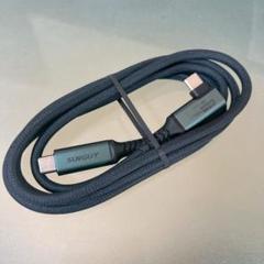 SUNGUY USB-C & USB-C ケーブル L字 1.5M 20Gbps