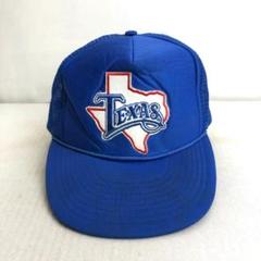 【US買付】キャップ　メッシュキャップ　トラッカーキャップ　刺繡　TEXAS 青