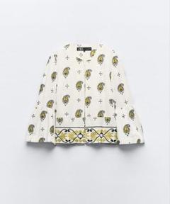 ZARA エンブロイダリー　オープンジャケットのサムネイル