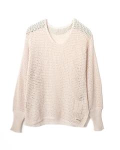 AMBERGLEAM アンバーグリームメッシュニット AMBERGLEAM SOFT LIGHT KNIT CARDIGAN / 4colors | FLATBUSH