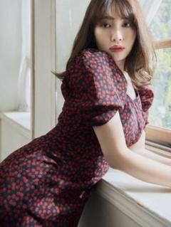 Cherry Pattern Cache-Coeur One-Piece - メルカリ