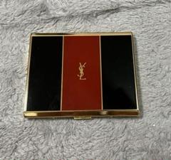 イヴサンローラン YSL シガレットケース 煙草 赤 黒 ゴールド ヴィンテージ M【YVES SAINT LAURENT】シガレットケース ブラック/黒 レッド