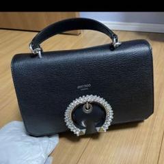 美品】JIMMY CHOO HELIA SHOPPER ブラック トートバッグ - メルカリ