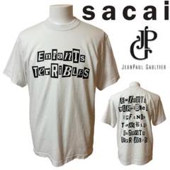 【美品】sacai × Jean Paul GAULTIER 　プリントT【２】