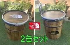 オープンペール缶 20L　リメイクウッド仕上げ　薪入れ　テーブルチェア　焚火缶 オープンペール缶 20L リメイクウッド仕上げ 薪入れ テーブル