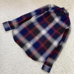 BLACK LABEL CRESTBRIDGE チェックシャツ パープル LL