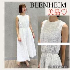 定価4.4万♡BLENHEIM フクレジャガードノースリーブワンピース 白のサムネイル
