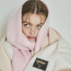 【即日発送可能】epine mohair fringe muffler 黒 ♡Éé mohair fringe muffler （3color） | épine