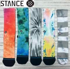 【5足セット価格】stance ソックス タイダイや染み込み風プリント系