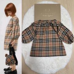 現行タグ　バーバリー　Burberry ギャザースリーブ　ワンピース　チュニック 現行タグ バーバリー Burberry ギャザースリーブ ワンピース