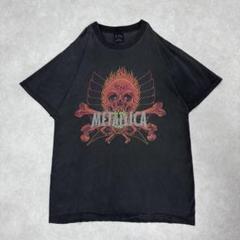古着 90s メタリカ パスヘッド 半袖 シャツ ロック バンド ブラック 黒④
