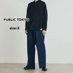 PUBLIC TOKYO エバークリース デニム ワイド パンツ サイズ3