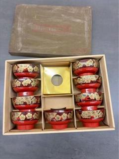 赤い葉模様の漆器椀5個セット　輪島塗 613BVDpUCTL._UF350,350_QL80_.jpg