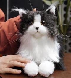 Chongker 猫ぬいぐるみ リアル 本物そっくり ハンドメイド やさしい手触