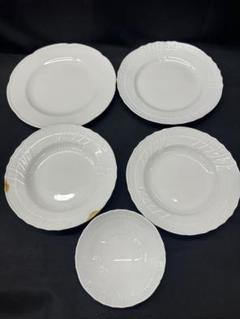 超安い品質 ダメージ品】Richard Ginori ベッキオホワイト プレート 5P 食器