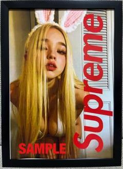 値下げ✨supreme フレーム付きキャンパスポスター Supreme シュプリーム 特大 キャンバス ポスター フレーム付き