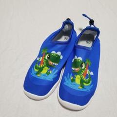 速達✨キッズ用マリンシューズ 海やプールに 青 22-23.5㎝ ドラゴン 靴