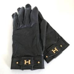 ❤美品❤エルメスHERMESグローブレザーブラック901