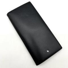 未使用級 モンブラン 長財布 二つ折り レザー ブラック 小銭入れ有