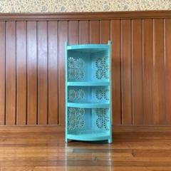 昭和レトロ　シェルフ　当時モノ　棚　食器棚　レトロポップ　　レア入手困難品 70's 昭和レトロ レトロポップ 食器棚 ホワイト 収納 当時物