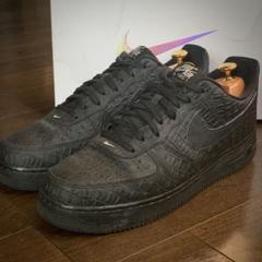 AIRFORCE1 エアフォース1 限定 クロコ 高級 レザー ブラック 黒のサムネイル