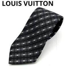 【未使用に近い✨】ルイヴィトン ネクタイ ブラック ガストン 無地 希少品 LOUIS VUITTON ルイヴィトン モノグラム ネクタイ メンズ
