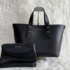【美品】 CHARLES & KEITH ダブルハンドルバッグ