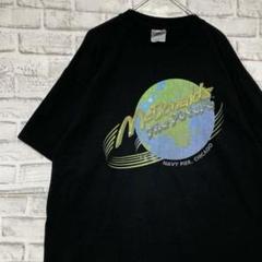 USA製90sヴィンテージTシャツ！シングルステッチ　ブラック半袖古着XL725