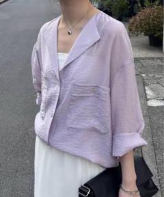 未使用タグ付き　ヴィンテージライクラペルカラーシャツ