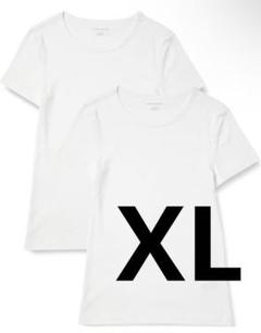 ホワイトTシャツ 2枚セット XL 半袖　無印　白