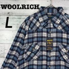WOOLRICHチェック柄ネルシャツ M feb62a9211ff9527445bb5faed6a5e