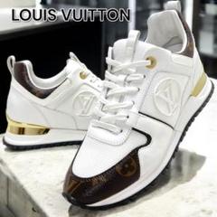 現行✨美品✨LOUIS VUITTON ランアウェイライン スニーカー 白×茶