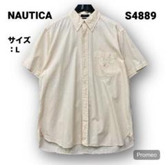 【即購入OK】NAUTICA 半袖シャツ サイズL オレンジ