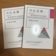 司法試験【未使用品】一般教養対策講座 アガルート 2022