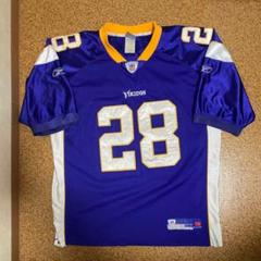 ゲームシャツ アメリカ 52サイズ NFLアメフト vikings reebok