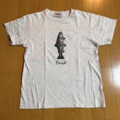 brook Tシャツ グレー 魚プリント brook Tシャツ グレー 魚プリント