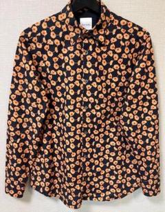 Paul Smith SHIRTS 黒　オレンジ　花柄　フラワー　シャツ