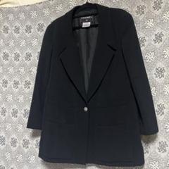 【美品】CHANELシャネルツィード素材テーラードジャケット　ブラック CHANEL - シャネル ジャケット CHANEL ブラック ホワイト ウール
