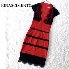 リナシメント タイトワンピース ドレス レース ミニチャーム