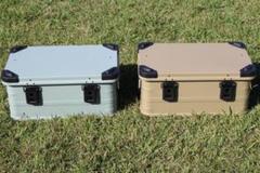 アースカラー アルミコンテナボックス ４９Ｌ ガレージ収納 キャンプギア収納 楽天市場】GENERIC OUTDOOR アースカラー アルミコンテナ