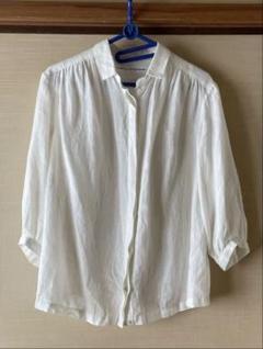 【美品】A PIECE OF LIBRARY　ブラウス　定価2.3万 極美品✨a piece of Library リネン シャツ ブラウス 2 - メルカリ