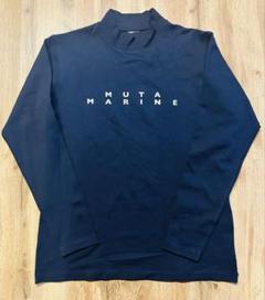 muta MARINE GOLF 長袖ハイネックシャツ メンズ 秋冬用 紺　L
