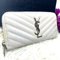 ⭐️未使用級⭐️　サンローラン　YSL カサンドラ　長財布　二つ折り　アイボリー 2025年最新】サンローラン カサンドラ 財布の人気アイテム