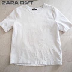 ZARA ホワイト 半袖Tシャツ Lサイズ ザラ 白のサムネイル