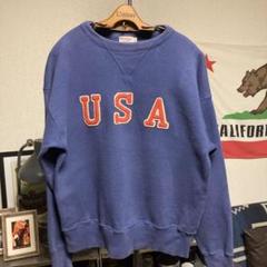 直営店限定　WAREHOUSE 茄子紺フェード “ USA“ スウェット