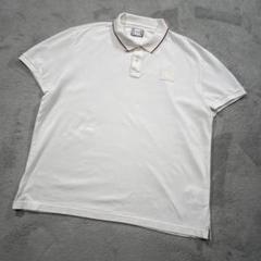 モンクレール ガムブルー　半袖ポロシャツ　ホワイト　XL