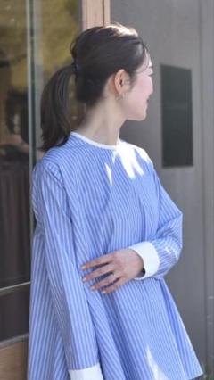 OURHOME播州織フレアブラウス シワになりにくい播州織フレアブラウス – OURHOME
