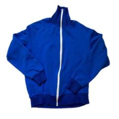 70s ユーロ Wagner トラックジャケット 6 青 紺 水色 ワンポイント 70〜80年代 ユーロ スウェーデン製 Eiser SWEDEN ハイネック